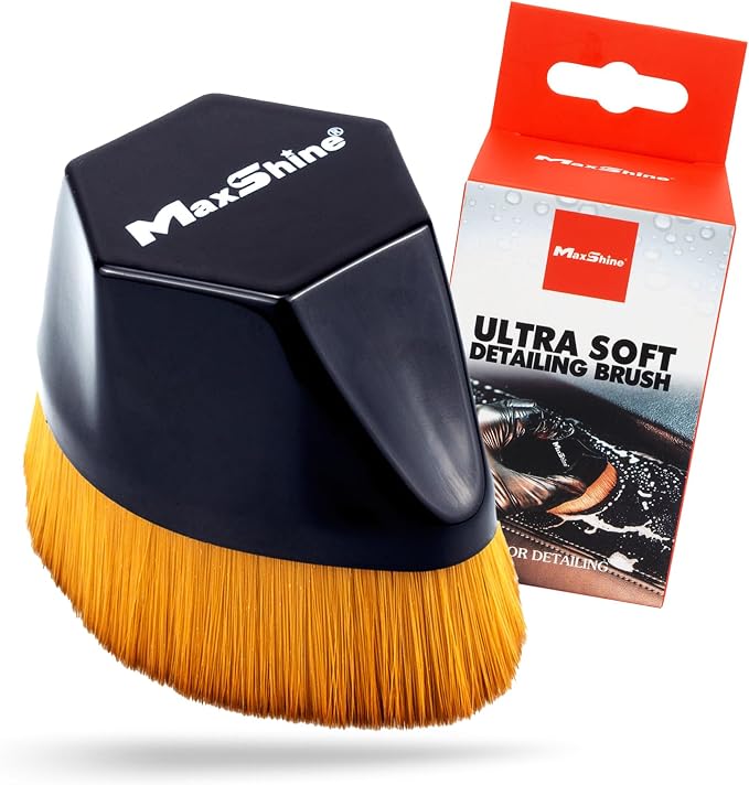 Maxshine Small Universal Ultra Soft Handled Brush – Super Soft Bristles – Professional Detailing Brush for Interior, Ext