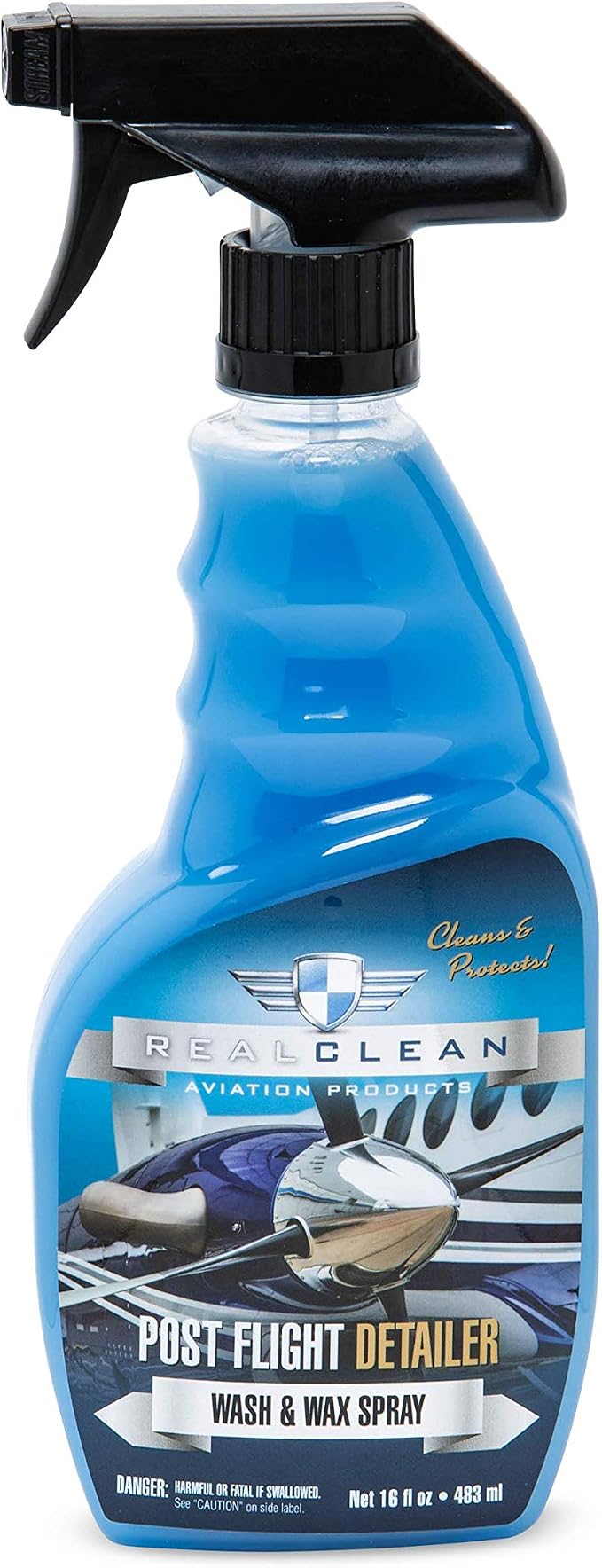 Post Flight Detailing Spray/Wash & Wax/Aircraft Detailing/Aviation Cleaning Product/Aircraft Detailng/ 16 oz spray bottl
