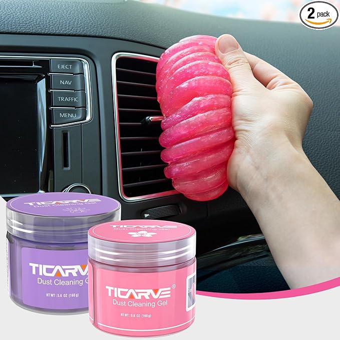 TICARVE 2 Pack Cleaning Gel for Car Putty Car Accessories Car Detailing Kit