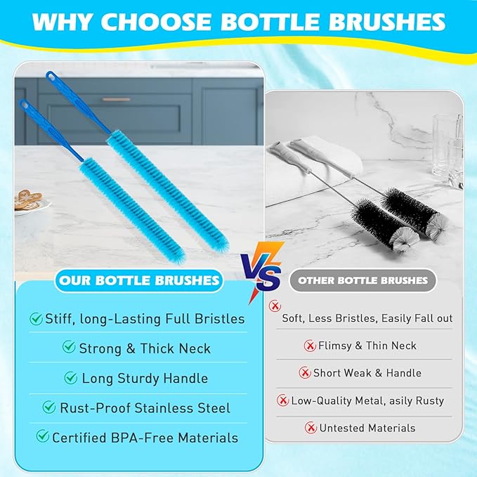 Dryer Vent Cleaner Kit,Dryer lint Brush 3Pack Home Improvement Essential Cleaning Tools, Up to 30 Inch Long Brush Cleaning Set,pet Hair Remover for Laundry,Drain Snake