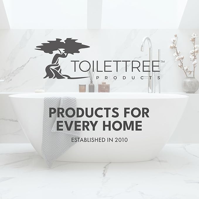 ToiletTree Products Toilet Brush with Lid (White 2 Pack)
