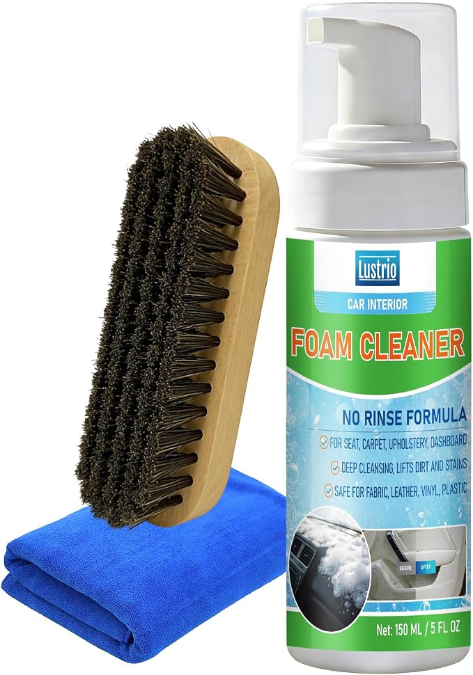 Car Interior Foam Cleaner – Non-Greasy, No Residue, 5 oz