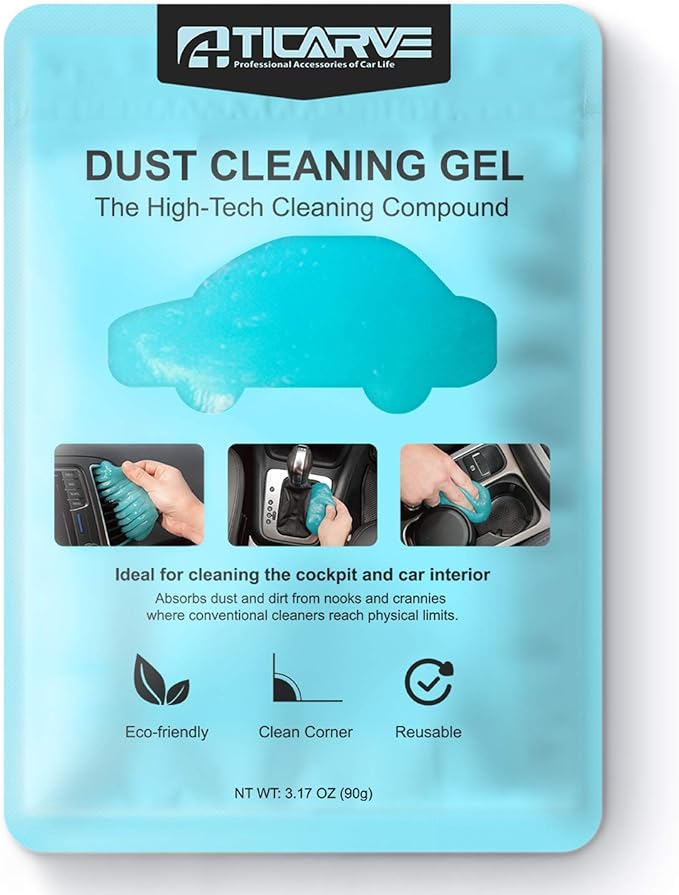 Cleaning Gel for Car Detailing Putty Car Vent Cleaner Goo Cleaning Putty Gel Auto Detailing Tools Car Interior Cleaner Dust Cleaning Mud for Cars Dust Cleaner Slime Keyboard Cleaner Gel (1Pack)