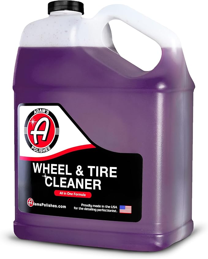 Adam's Polishes Wheel & Tire Cleaner Gallon - Professional All in One Tire & Wheel Car Wash Wheel Well Cleaning Spray fo