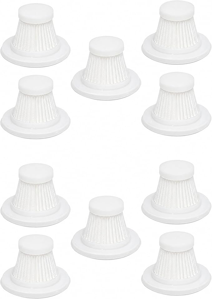 PUREBURG Replacement Filter Compatible with KMM LT-117C Handheld Car Vacuum Cleaner 9000Pa,10-Pack Washable HEPA Filter