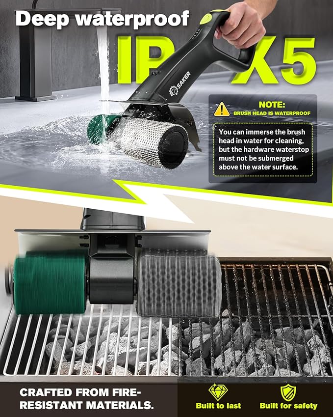 Saker Cleaning Brush for Electric Grill Brush