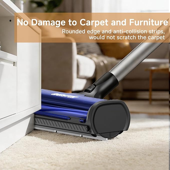 Carpet Hair Removal Tool, Long Handle Dog Hair Remover, Reusable Carpet Sweeper, Pet Fur Remover with Dust Container for Carpet, Rugs, Mats, Furniture, Upholstery