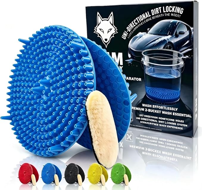 10.4" Car Wash Bucket Insert Fits 3.5-5 Gallon (2-Pack)
