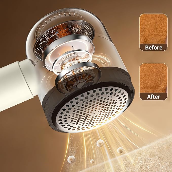 Sweater Fabric Shaver Three-Speed Adjustable Features LED Display Quickly removes Pills Gentle on Fabrics Upgraded lint Shaver Ideal for Home use