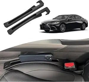 Seat Gap Filler for Le-x-u-s ES250/ES300/ES350/ES350h 1990-2026 Black Pack of 2 - Cleanova