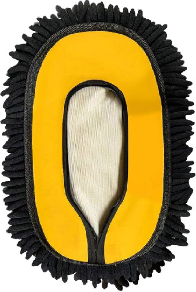YeewayVeh Car Wash Brush Replacement Cover, Microfiber Mop, Yellow