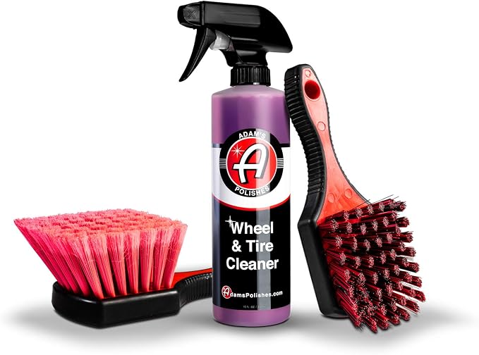Adam's Polishes Wheel & Tire Cleaner Combo - Professional All In One Tire, Wheel, Rim, Barrel, Rubber, Well Cleaning Spr