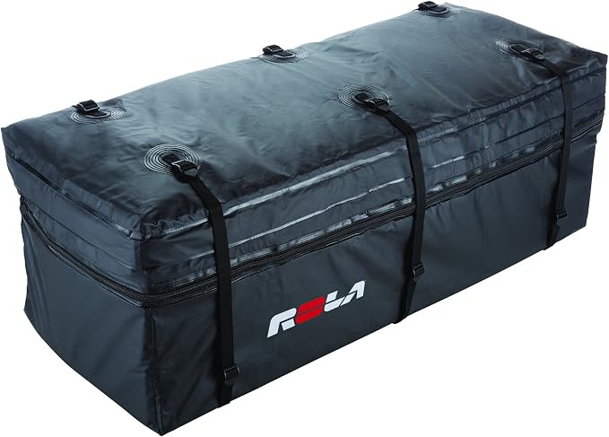 ROLA 59102 Wallaroo Cargo Bag, Rainproof, Expandable Hitch Tray Carrier,Black