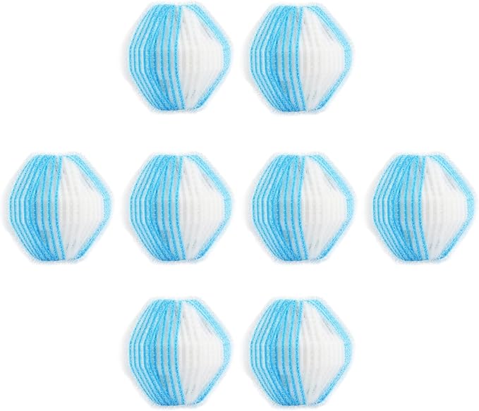 Pet Hair Remover for Laundry,Reusable Dog & Cat Hair Remover for Laundry Effectively Laundry Pet Hair Catcher for Clothes and Bedding,Suitable for lint Catcher for Washing Machine (8, Azure)