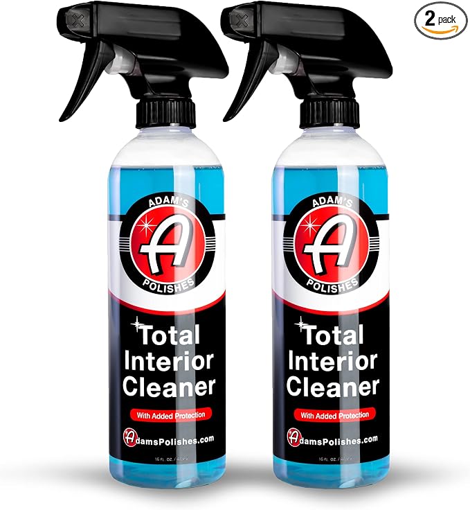 Adam's Polishes Interior Cleaner & Protectant (16oz) (2-Pack), Quick Detailer & SiO2 Protection, Ceramic Infused UV Prot