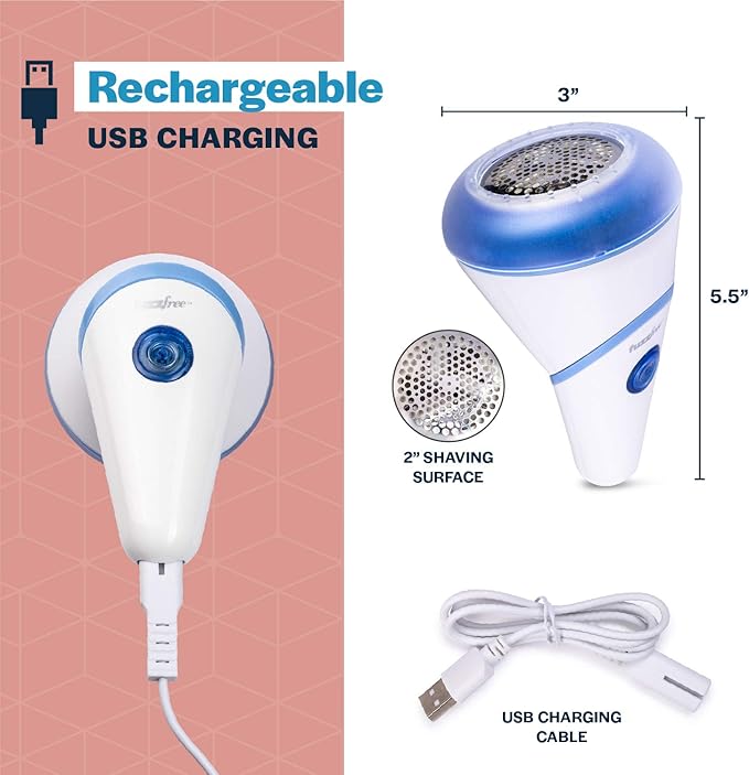 Fuzz Free Electric Fabric Shaver, Rechargeable Lint Remover, Fuzz Pill Clothing Remover