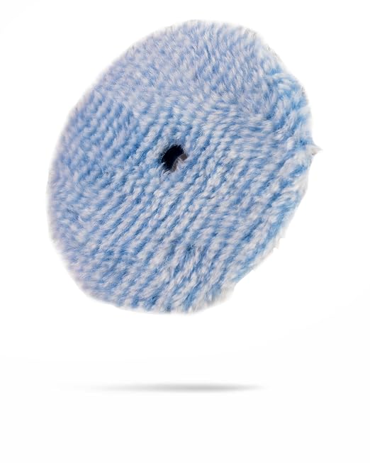 Adam's Polishes Heavy Cutting Wool Pad 6.5” - Safe On Single Stage, Clear Coat, and Gel Coat Finishes - Wool Cutting Pow