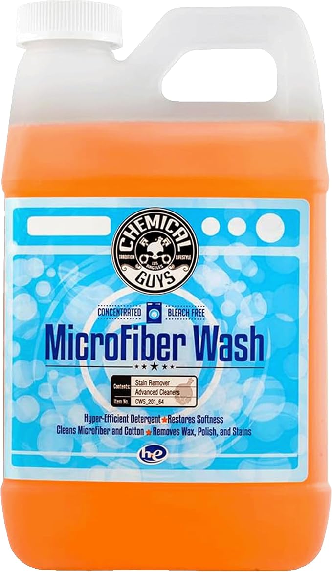 Chemical Guys, Microfiber & Towel Wash Detergent, Deep Clean, Orange, 64 oz