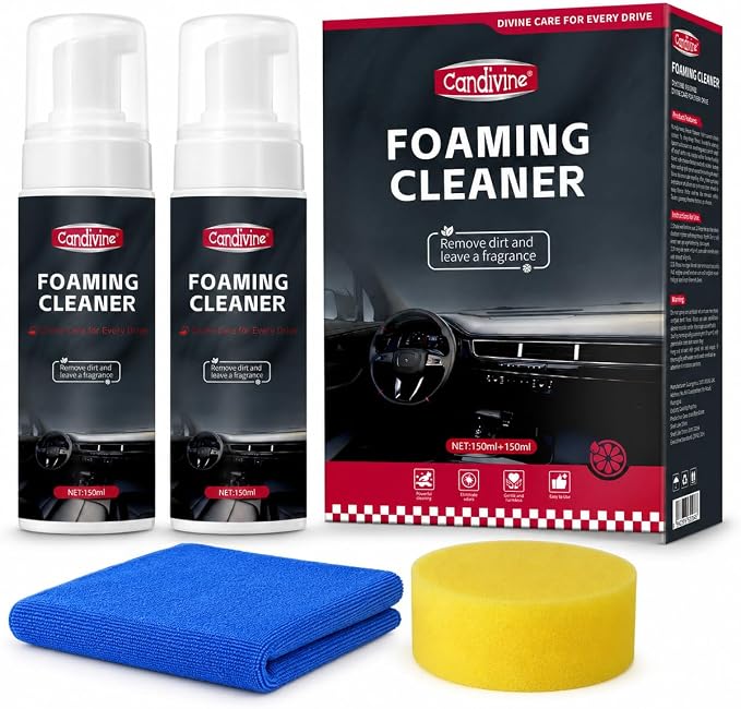 Multi-Purpose Foam Cleaner for Car Interiors, 2 x 150 mL