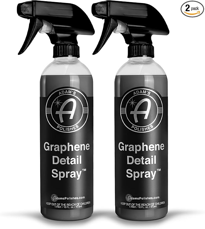 Adam's Polishes Graphene Detail Spray (2 Pack) - Extend Protection of Waxes, Sealants, & Coatings | Waterless Detailer S