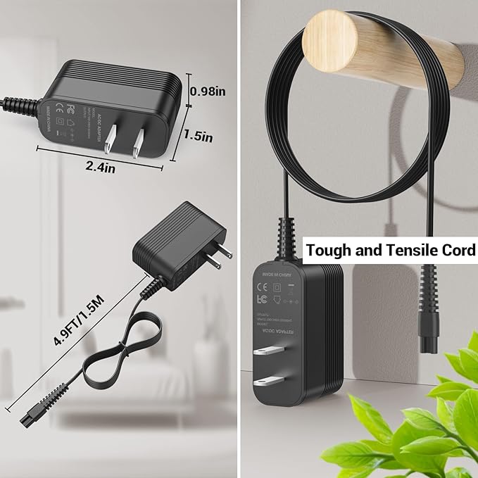9V Power Supply for Labigo Electric Spin Scrubber LA1 Pro Charger for Voweek Electric Spin Scrubber AC Adapter Compatible with Voweek VWS211 SP02 for Labigo LA1 Pro Cordless Cleaning Brush Power Cord