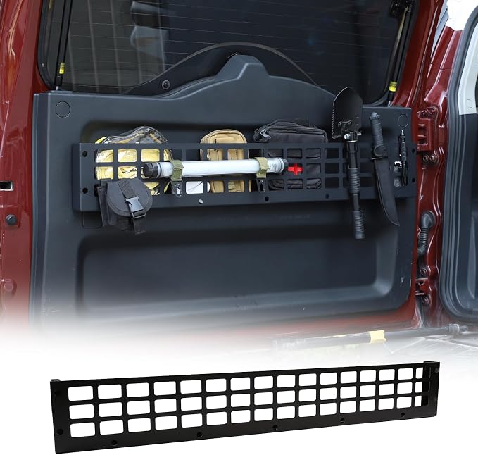 Suitable for Toyot@ FJ Cruiser 2007-2021 Car Trunk Holder, Back Door Panel Hanging Organizer Holder Increase Extra Stora