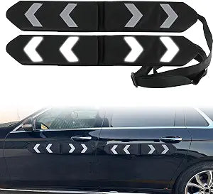 Winunite Removable Soft Magnetic Car Door Dent Protector Black(Pack of 2)