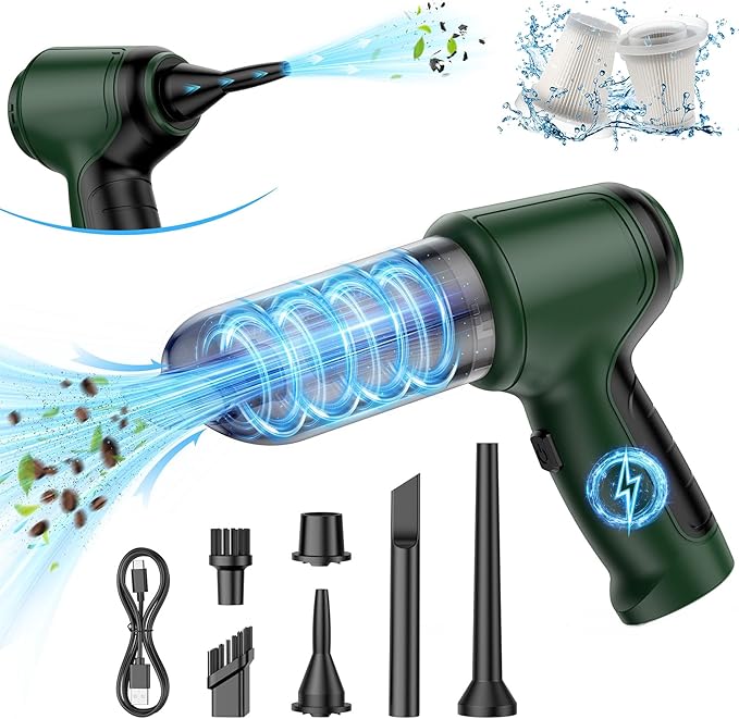 Handheld Car Vacuum - 15000Pa Cordless Wet/Dry, 120W High Power with Complete Accessory Kit for Cars, Pet Hair, Home & Office
