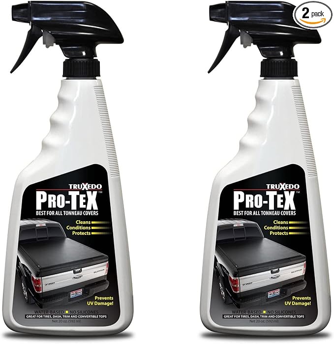 Truxedo Pro Tex Soft Truck Bed Roll Top Tonneau All Protectant Shine Cleaner Conditioner Spray, 20 Ounce Bottle (2 Pack)