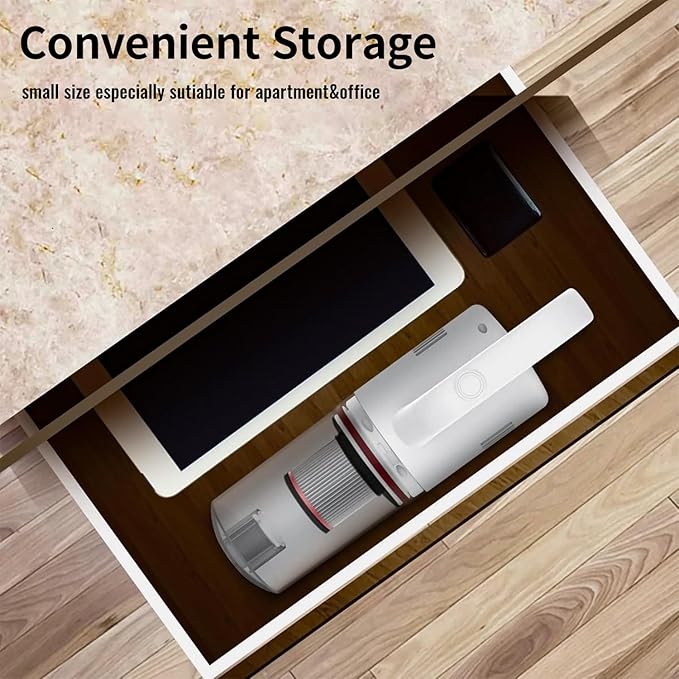 KEROMEE Cordless Vacuum Cleaner, Handheld Stick Small Lightweight Vacuum for Home Pet Hair Hardwood Floor Cat Litter Area Rug Cleaning