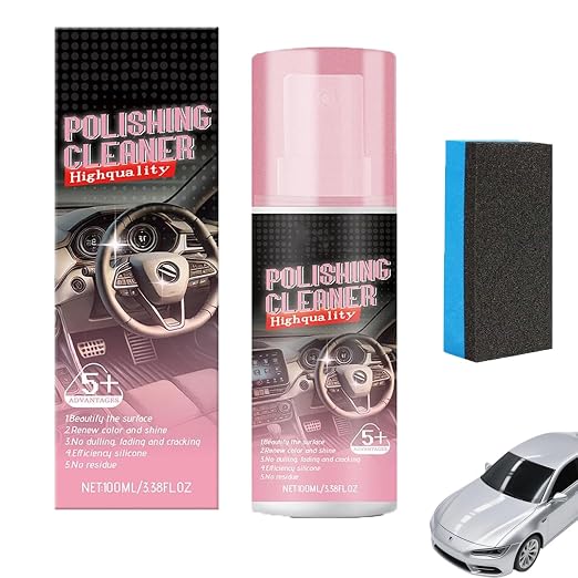 Interior Detailer Spray, Car Interior Polishing Cleaner Spray, Foam Interior Detailing Cleaner, Protectant for Automotiv