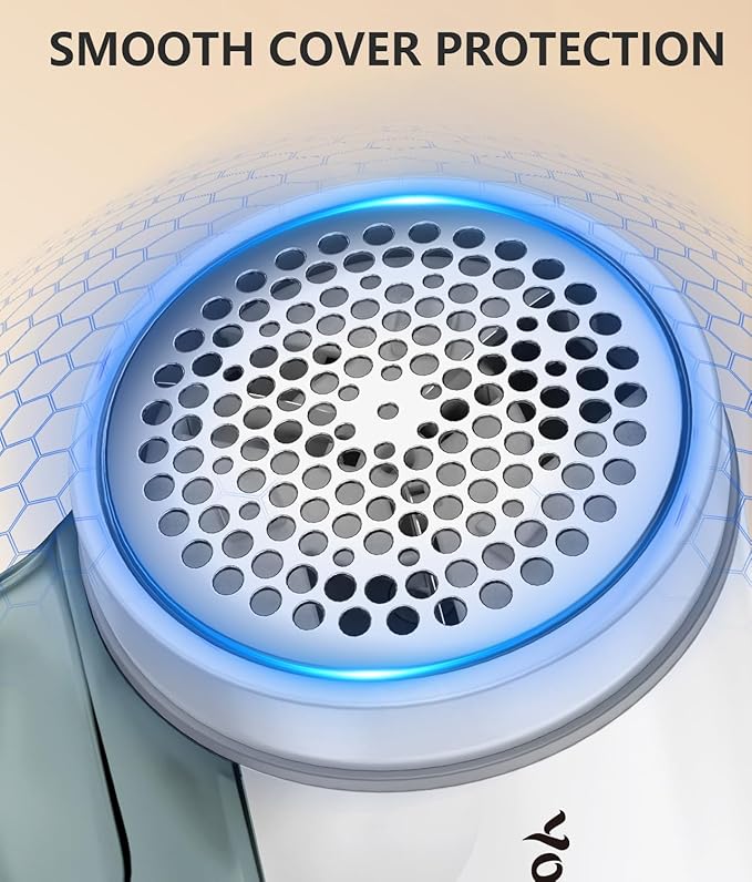Fabric Shaver, Electric Lint Remover for Clothes & Furniture, Sweater Shaver & Pilling Remover, Depiller wtih 2 Extra Blades Included, Lint Shaver for Clothing - Battery Operated