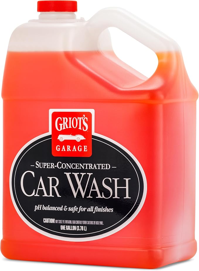 Griot's Garage Super-Concentrated Car Wash for Vehicle Washing and Cleaning, Foaming Liquid Soap, Won't Strip Waxes, Sea