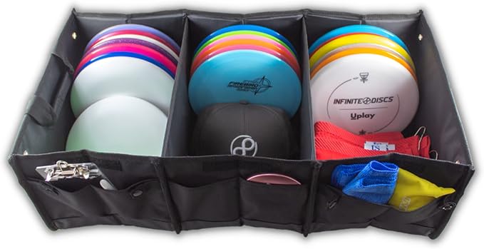 Infinite Discs Disc Golf Tote and Trunk Organizer for Bulk Disc Storage