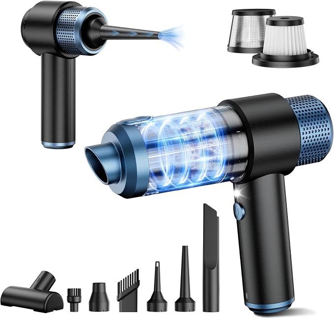 CFBF Handheld Car Vacuum Cordless Rechargeable, 15000PA Mini Vacuum Cleaner