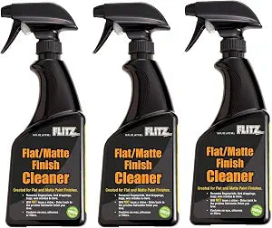 Flitz Flat Matte Finish Cleaner - 16oz Bottle of USA-Made Vinyl Wrap Spray to Easily Remove Grease, Wax, Dust, & More -