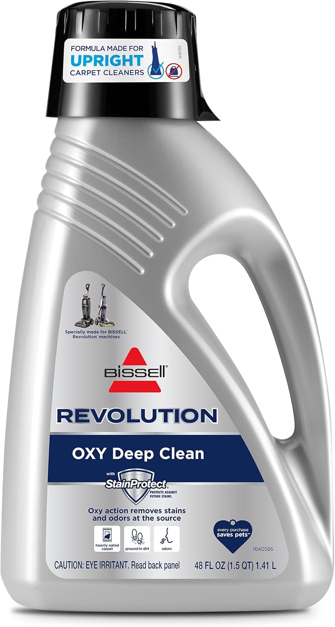 Bissell Revolution Upright Deep Cleaner Carpet & Upholstery Formula, 48 oz, 3975