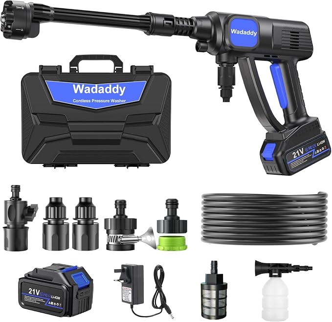 Cordless Washer with Brushless Motor for Cars & Outdoor Use