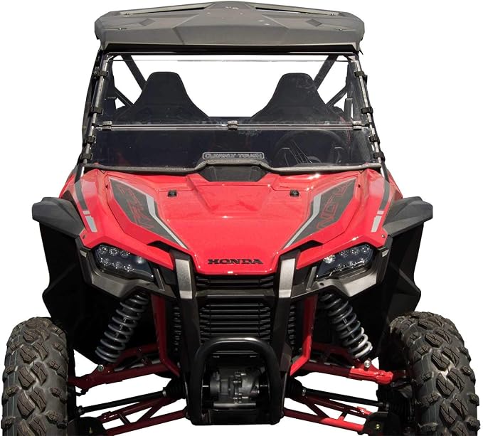 Honda Talon 1000 Full Folding Windshield by Clearly Tough | SCRATCH RESISTANT | True Full to Half windshield | Premium L