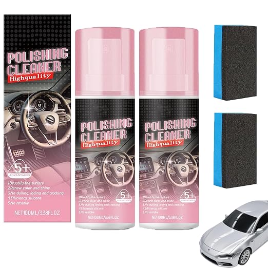 Interior Detailer Spray, Car Interior Polishing Cleaner Spray, Foam Interior Detailing Cleaner, Protectant for Automotiv