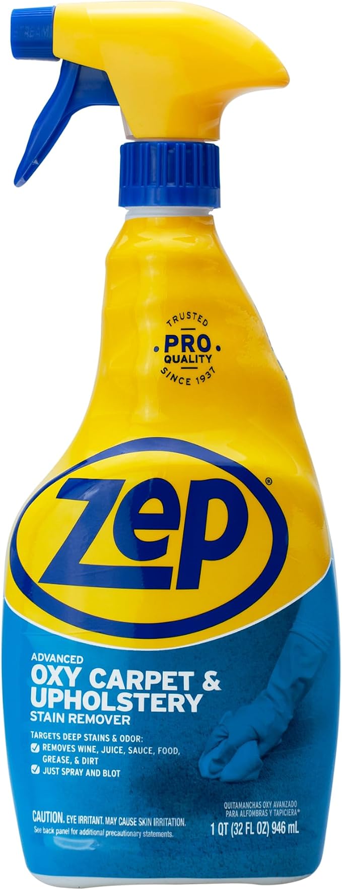 Zep ZUOXSR32 Advanced Oxy Carpet and Upholstery Stain Remover 32 Fl Oz, Pack of 1