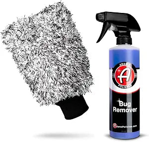 Adam's Polishes Car Bug Remover Combo - Powerful Bug Remover For Car Detailing | All Purpose Spray Removes Bug & Tar Fro