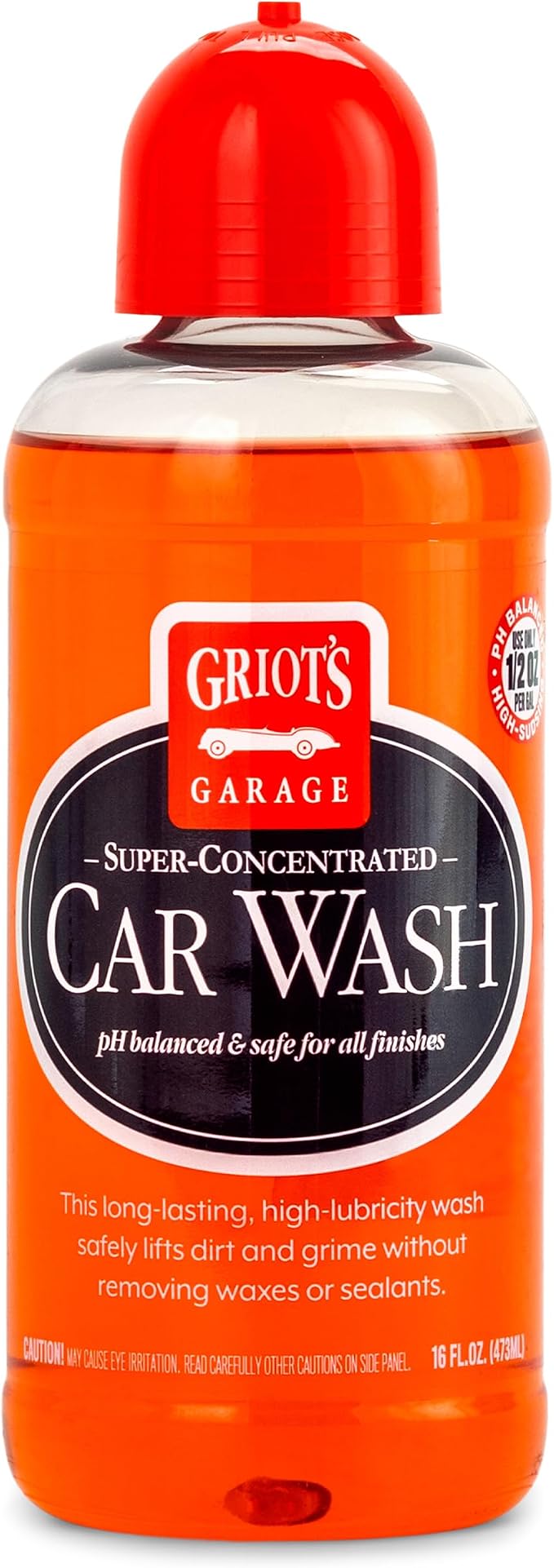 Griot's Garage Super-Concentrated Car Wash for Vehicle Washing and Cleaning, Foaming Liquid Soap, Won't Strip Waxes, Sea
