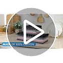 100% Cotton Terry Kitchen Towels, 4 Pack, Beige