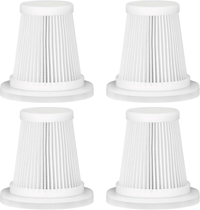 Replacement Filter Compatible with JIXINMIYUE HX-606 & A9life SY01-Q8 Car Vacuum Portable Cordless Handheld Vacuum Cleaner Filter-4Pack - Cleanova