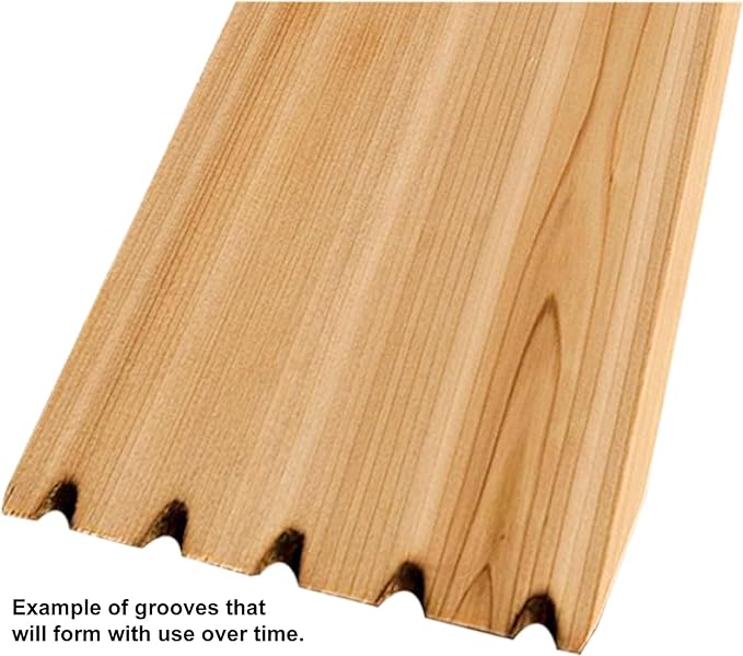 Grill Dog Cedar Hog BBQ Grill Brush Scraper - Full Size