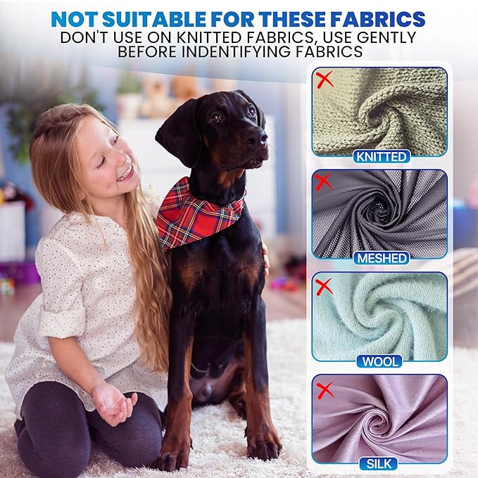 2-Pack Pet Hair Removal Tool - Lint Remover, Carpet Scraper & Shaver for Clothes and Carpets - Dog & Cat Hair Remover with Carpet Rake for Car,Rugs,Couch,Furniture - Fur Cleaner Tool