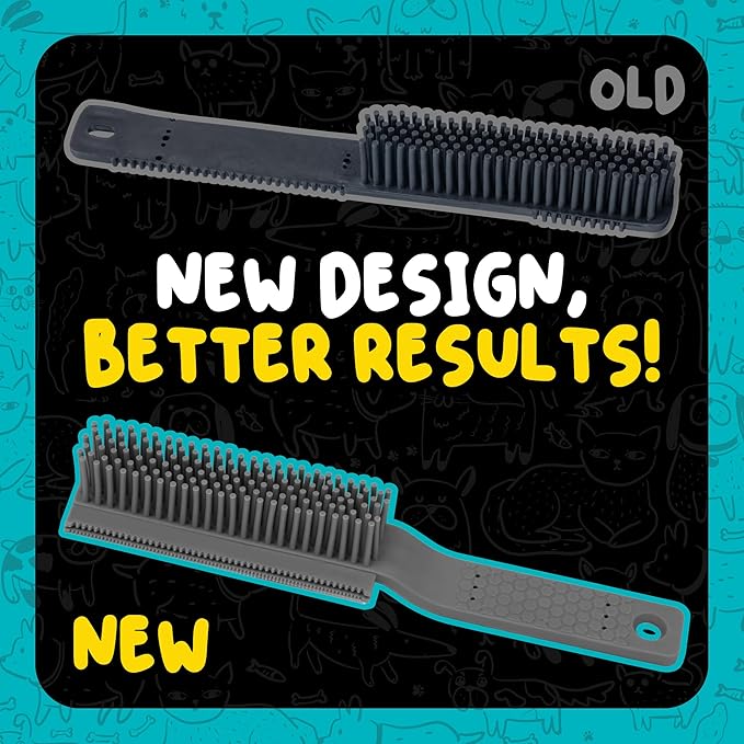 Chemical Guys Professional Rubber Pet Hair Removal Brush – Multi Surface Detailing & Pet Hair Removal Tool for Cars, Trucks, SUVs, RVs & Home – Removes Lint and Debris from Upholstery and Carpet
