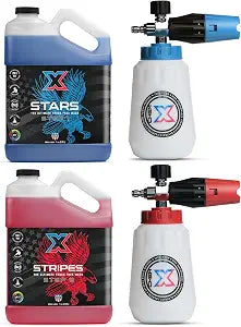 Chem-X Stars and Stripes: Ultimate Touch Free Vehicle Wash Chrome Cannon Kit (1g)