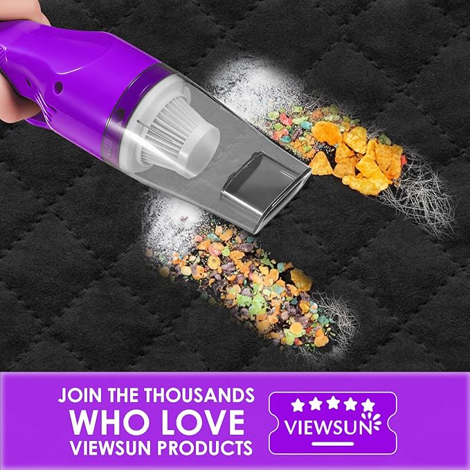 20PCS Car Cleaning Kit, Car Interior Detailing Kit with Purple High Power Handheld Vacuum, Detailing Brush Set, Windshield Cleaner, Cleaning Gel, Complete Auto Accessories for Women